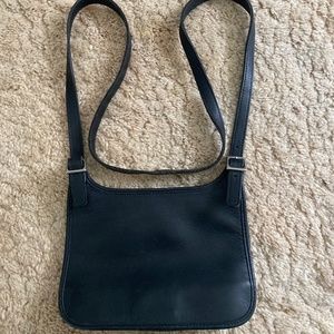 Black leather coach crossbody